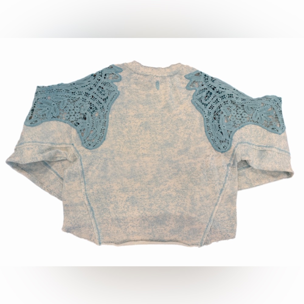 NWT Free People Ice Combo Light Blue Pullover - Size XS - Picture 3 of 6
